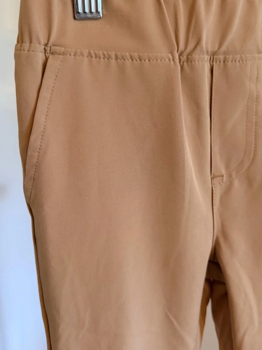 The Original Ben Sherman Boy’s Tan Elastic-Hem Khaki Joggers